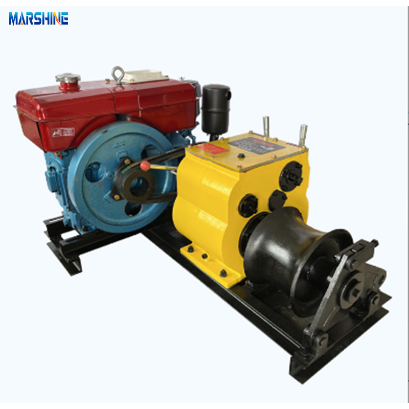 Câble diesel portable de 5 tonnes Machine de treuil