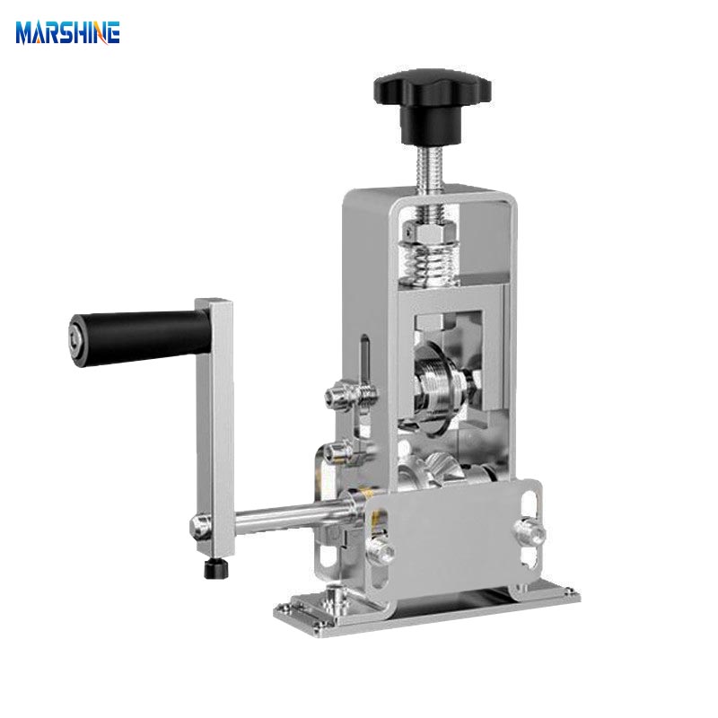 Machine portative de dénudeur de fil de cadre en acier à manivelle