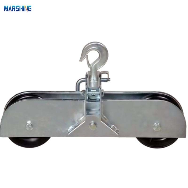 Rouleaux de montage de câbles à cadre en acier de type série